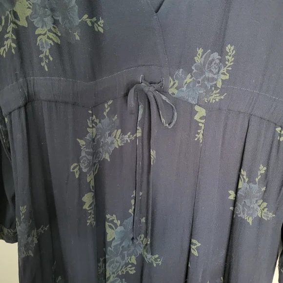 Christy Dawn Audrey Dress Navy Floral Maxi S Cottagecore Prairie